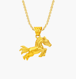 The Challenging Horse Pendant